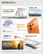 Infinix Note 60 Pro (256GB/8GB; 50MP Pro Camera; 6000mAh) - Image 2