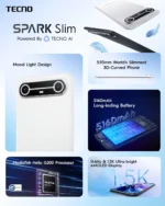 Tecno Spark Slim (256GB/8GB; 50MP Dual Camera; 5200mAh) - Image 4
